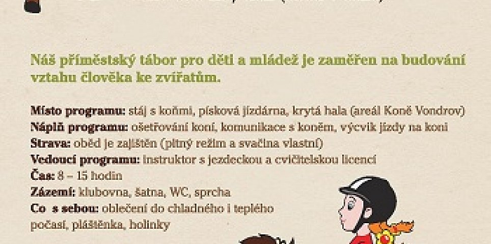 Letní příměstský tábor s koňmi