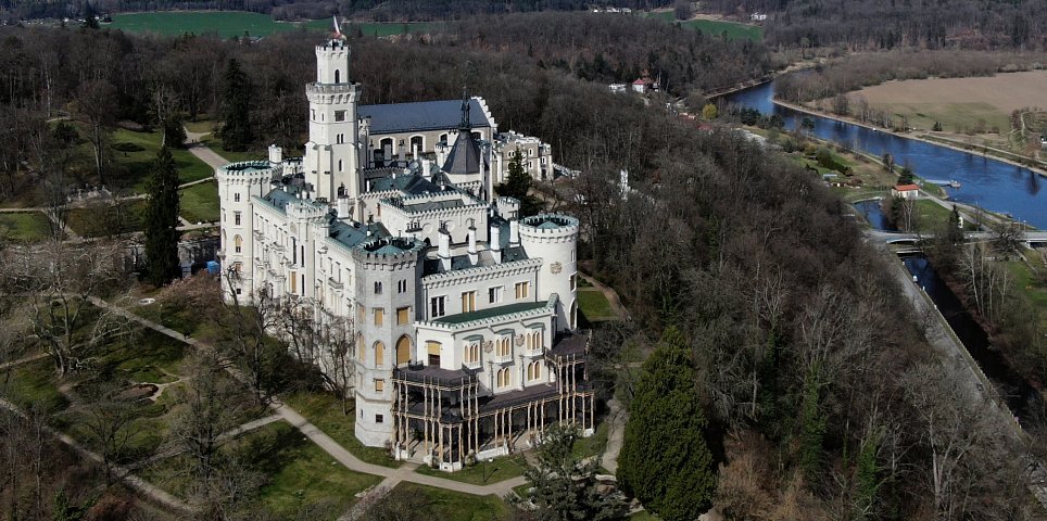 Der Staat Schloss Hluboka nad Vltavou
